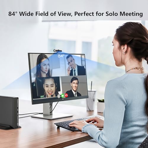 2K HD Webcam with Infrared Windows Hello Facial Recognition, Computer Camera, Privacy Cover, Noise Canceling Microphones, Laptop Webcam For Video Conferencing, Live, Streaming, Online Learning - style: 2K Windows Hello webcam