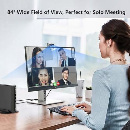 2K HD Webcam with Infrared Windows Hello Facial Recognition, Computer Camera, Privacy Cover, Noise Canceling Microphones, Laptop Webcam For Video Conferencing, Live, Streaming, Online Learning - style: 2K Windows Hello webcam
