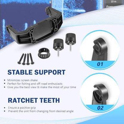 740143-1 Gimbal Bracket Mounting Bracket with Knobs Fit for Helix-5 Series Fish Finders All Models - style: 740143-1