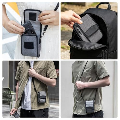 Compact Digital Camera Case Bag for Kodak FZ55 FZ45 SNAPIC A1 EKTAR H35N TG-7 TG-6 TG-5 TG-4 RX100VII RX100VI ZV-1 ZV-1II ZS99 GR III GR IV III GRIIIx G7XIII TS30 TZ99 XF10 with Belt Loop & Strap
