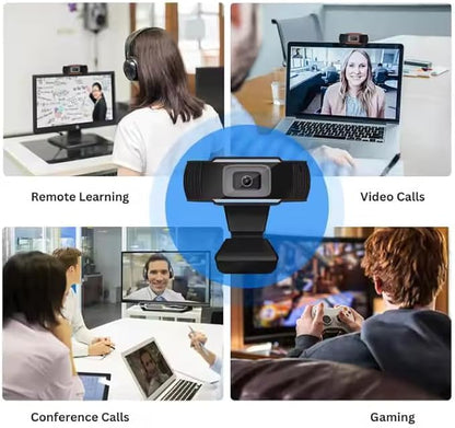 TruVoice Voicepro 80 Premium Headset and Webcam Bundle (Includes Double Ear USB Headset and 1080P Webcam) All-in-One Combination