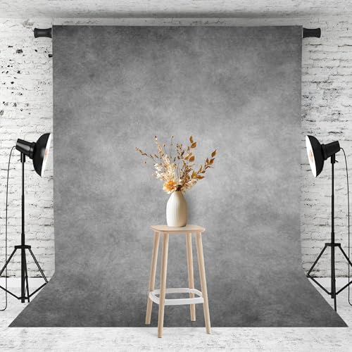 8x10FT Abstract Grey Photography Backdrop Professional Studio Background for Portrait Product Video Photo Props Photoshoot - color: Grey