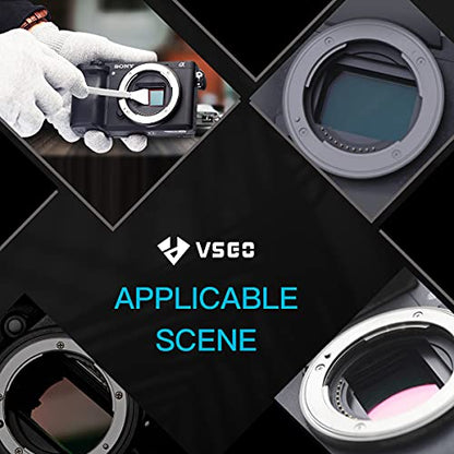 VSGO 12pcs APS-C Camera Sensor Cleaning Kit, Sensor Cleaning Swabs, Compatible with DSLR & SLR Digital Cameras (V-S02-12)
