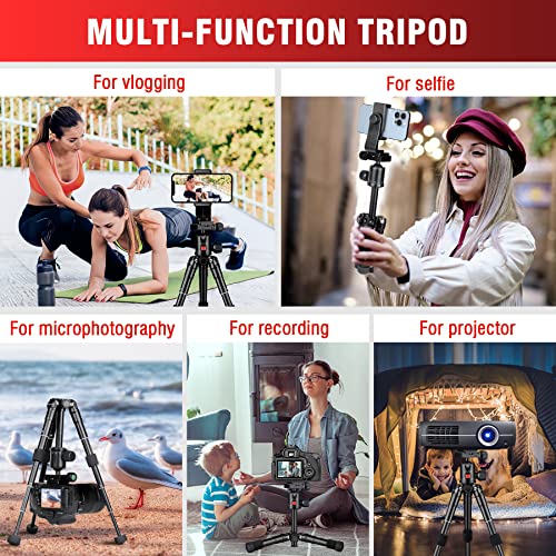 JOILCAN Mini Tripod for Camera, 21" Aluminum Desktop Tripod with 360° Ball Head, Portable Travel Tripods for DSLR Phone Projector, Load up to 15lb - size: 21 Inch