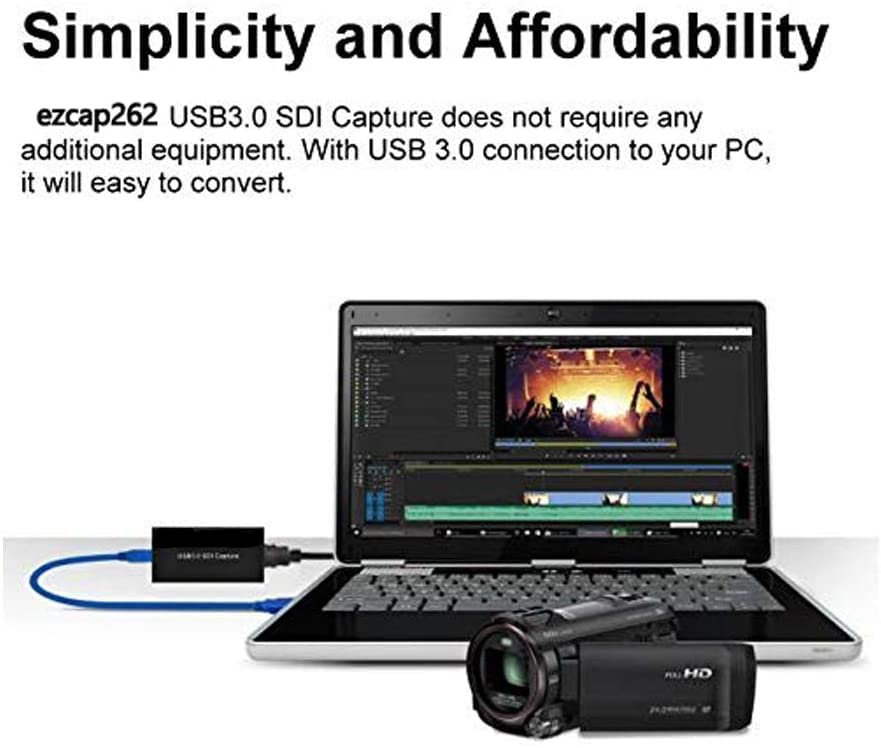 SDI to USB3.0 Adapter, usb3.0 SDI Video Capture, 1080P60HZ HD Video to USB3.0 Converter - style: USB3.0 SDI Capture