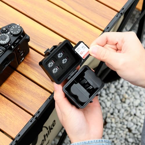 JJC Portable Camera Battery Memory Card Case,Battery Holder Organizer Box for 2x Canon LP-E17 LP-E12 LP-E10 Fuji NP-W126 NP-W235 Nikon EN-EL14A EN-EL25 Sony NP-FZ100 NP-FW50 DMW-BLG10 Battery and More - size: for Battery x 2