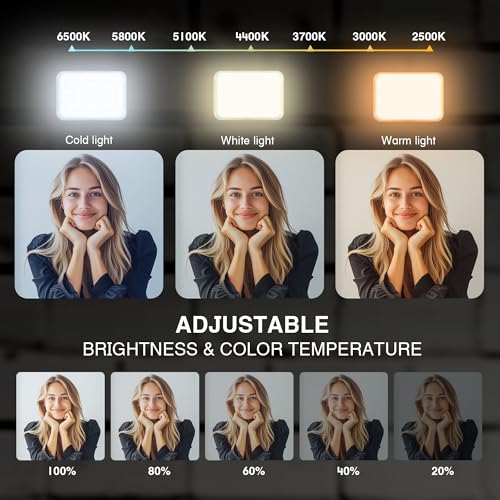 Anautin LED Desk Light With Stand, CRI97+ Selfie for Video Recording, Computer for Streaming, Gaming, Conferencing, Zoom Meeting, Tiktok, YouTube, Ring New Alternative