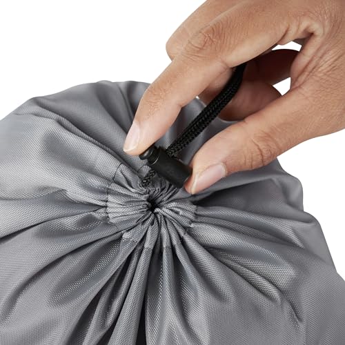 PALTERWEAR Drawstring Bag with Toggle - Nylon Cinch and Ditty Pouch Six-Pack (Gray, 7 x 9 Inch, Set of 6) - color: Gray, size: 7 x 9 Inch