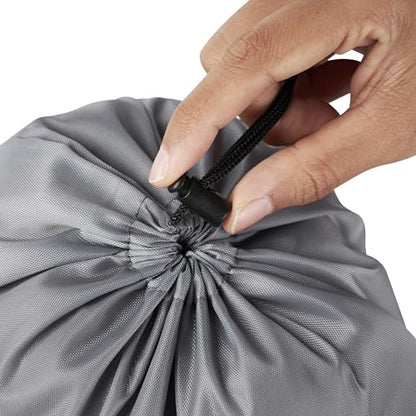 PALTERWEAR Drawstring Bag with Toggle - Nylon Cinch and Ditty Pouch Six-Pack (Gray, 5 x 7 Inch, Set of 6) - color: Gray, size: 5 x 7 Inch