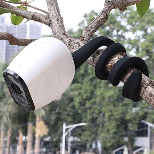 2 Pack Flexible Twist Mount Compatible with Arlo Pro 4,Pro 3,Pro 5S,Pro 6,Pro 2,Arlo Ultra/Pro/Go,Essential Spotlight,Wall Mount Bracket,Attach Your Camera Wherever You Like Without Any Tools-Black - color: Black