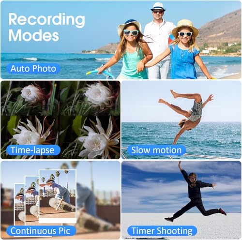 4K Ultra HD Video Camera Camcorder, 48MP Digital Recorder with Wireless Lavalier Microphone, 18X Digital Zoom, Remote Control, 32GB SD Card for Vlogging YouTube Travel