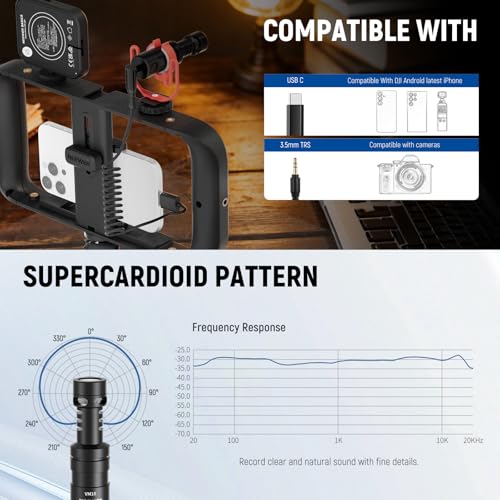 NEEWER Basics Vlogging Kit with Phone Cage Rig Microphone LED Fill Light Tripod Compatible with iPhone, Youtuber Starter Content Creator Essential for YouTube TikTok Streaming Video Recording, PA055 - style: PA055