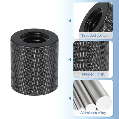 PATIKIL Tripod Screw Adapter 3/8" Female to 3/8" Female, 4 Pcs Tripod Nut Connectors Camera Mount Screw Camera Double Head Converter for Microphone Holder Magic Arms Accessories, 18 mm - size: 3/8" Female to 3/8" Female,18 mm
