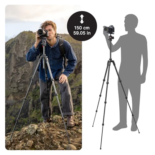 Manfrotto Befree Advanced AS, Camera Travel Tripod Kit, Twist Lock, Compatible with Arca-Swiss, Portable and Compact, Ball Head, Carbon Tripod for DSLR, Mirrorless, Camera Accessories - style: Befree Adv Arca-Swiss Twist Carb