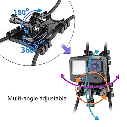 SOONSUN Camera Fence Mount for GoPro, iPhone, Cell Phones, Mevo Start, AKASO, SJCAM, Osmo Action - Ideal Backstop Chain Link Fence Mount for Baseball, Softball, Football, Tennis Games Recording