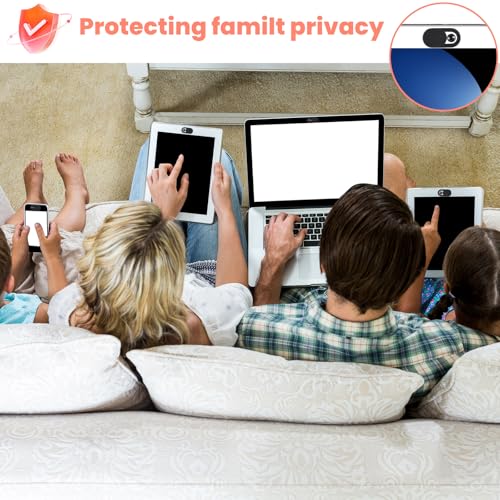 24PCS Camera Cover Slide, Ultra-Thin Phone Camera Cover Plastic Cameras Blocker Slider Webcam Covers for PC Smartphone Cell Phone Laptop Tablet Desktops to Protect Your Privacy and Security