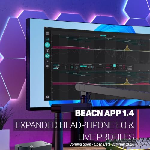 BEACN Studio – USB XLR Audio Interface for Creators, built in DSP mic chain, ultra-low-noise preamp, mutli-channel dual PC and console USB-C connections, for Streaming, Gaming, and Podcasting (Dark) - color: Dark