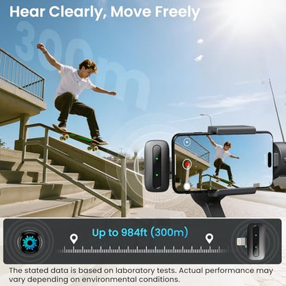 M2 Magnetic Wireless Microphone for iPhone/Camera/Android, Ultralight 9.5g, 984ft Range, 48kHz/24bit, Noise Cancellation, 48H Battery for Video Recording, Streaming - style: M2