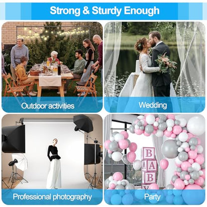 EMART Heavy Duty Backdrop Stand, 7 x 10ft Adjustable Background Support System Kit with Carry Bag for Photography - size: 7x10ft