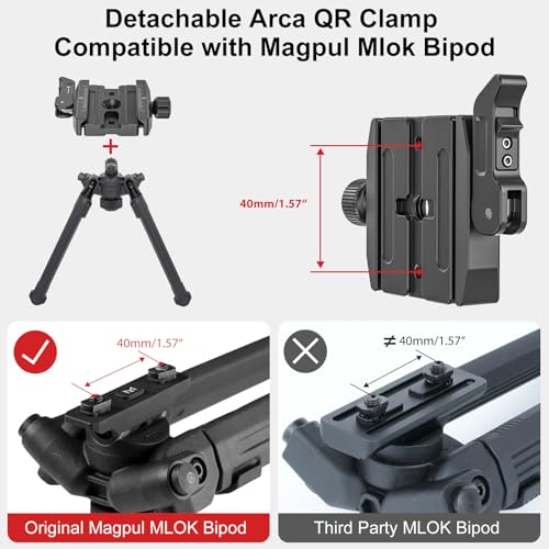 EVUMO EX46L Lever Tripod Ball Head with Stainless Steel Lock Pin, 46mm Low Profile Ball Head Mount with Arca Swiss Quick Release Plate, Compatible with Tripod Monopod DSLR Camera Camcorder Telescope