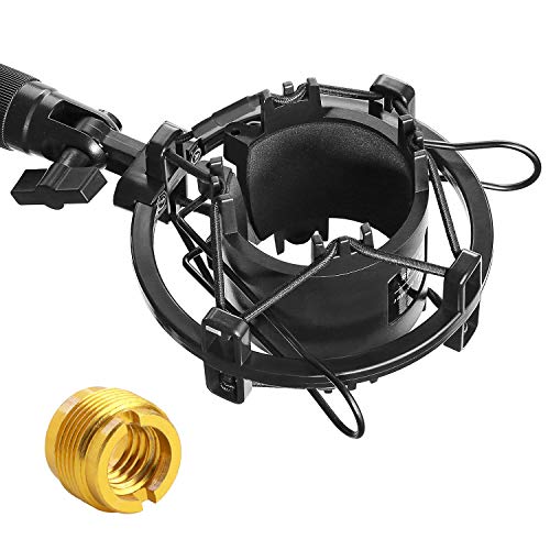 YOUSHARES AT2020 Shock Mount, Microphone Shock Mount Reduces Vibration Noise for Audio Technica AT2020 AT2035 ATR2500 Condenser Mic - color: AT2020 Shock Mount