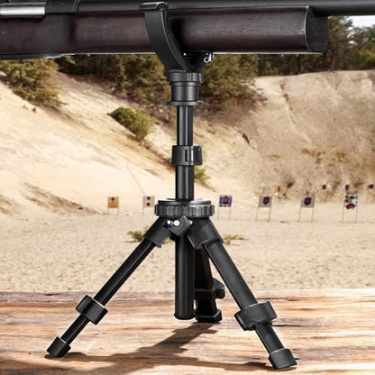CVLIFE Shooting Rest Tripod - Adjustable Height, 360 Degree Rotation, V Yoke Stand - Portable Rifle Rest for Target Shooting, Hunting and Outdoor Activities - size: 11.8-25"