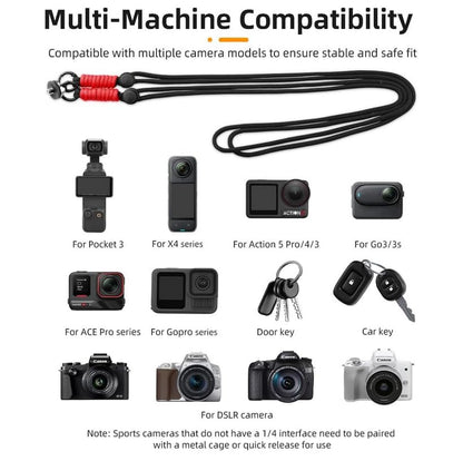 Osmo Pocket 4/Pocket 3/Xtra Muse Case, Portable PU Waterproof Storage Protective Bag for Osmo Pocket 4 With lanyard/hook