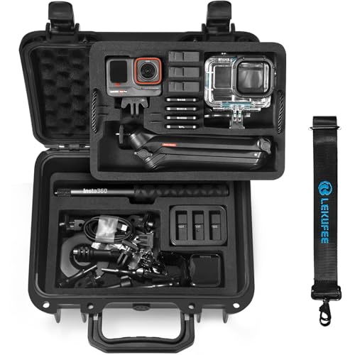 Lekufee Travel Waterproof Hard Case for Insta360 Ace Pro 2, Action Camera, and Accessories(Case Only)