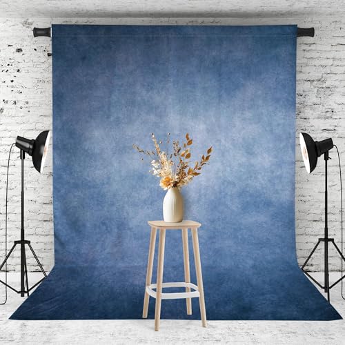 8x10FT Abstract Blue Photography Backdrop Professional Studio Background for Portrait Product Video Photo Props Photoshoot - color: Blue