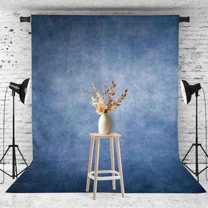8x10FT Abstract Blue Photography Backdrop Professional Studio Background for Portrait Product Video Photo Props Photoshoot - color: Blue