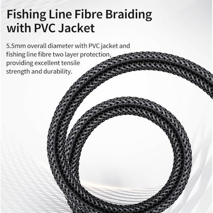 3.5mm to 1/4 Stereo Audio Cable 3.3 Feet /1M, 1/8" to 6.35mm 1/4" TRS Male Aux Cord Double Shielded with Braiding for Guitar, Amplifiers, PC, Home Theater, Speaker, etc. - size: 3.3 Feet