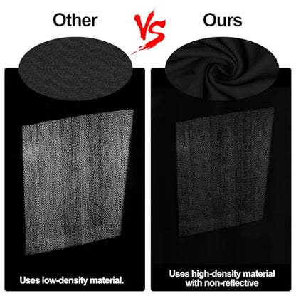 EMART 30x10 ft Black Backdrop for Photoshoot, High Density Polyester Fabric Pure Backdrop Curtain, Black Photography Backdrop for Portrait Photoshoot, Video Recording - size: 30x10ft