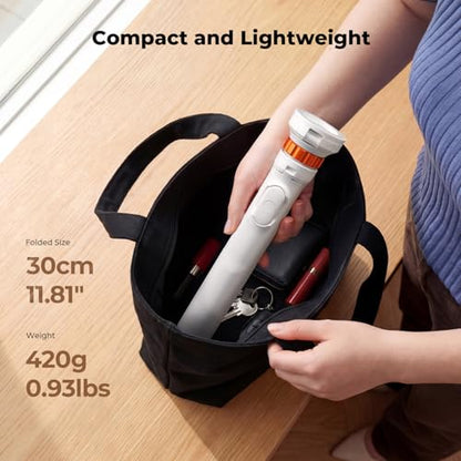 K&F CONCEPT 63'' Magnetic Selfie Stick Tripod, Lightweight Cellphone Stand with Wireless Remote, Compatible with iPhone 17 Pro Max/16/15/14/13/12 Series and All Phones - color: White