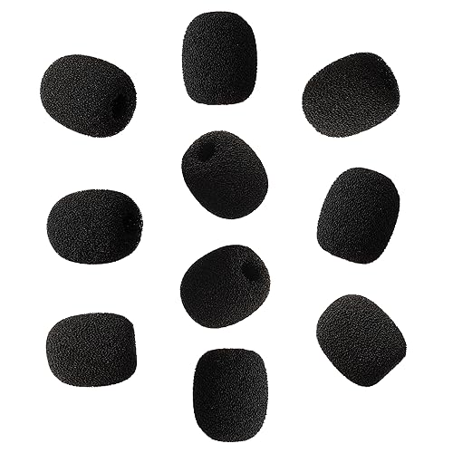Foam Cover Windscreen Replacement for Countryman B3,DPA, and Point-Source Ear-hook Headset Microphones,5mm Inner Circular,Hole Ear-hook Headset Microphones (10 Pack)
