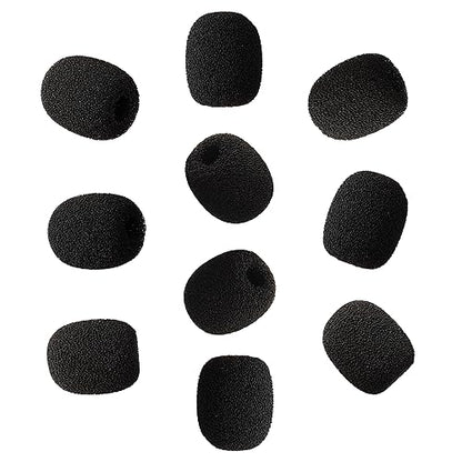 Foam Cover Windscreen Replacement for Countryman B3,DPA, and Point-Source Ear-hook Headset Microphones,5mm Inner Circular,Hole Ear-hook Headset Microphones (10 Pack)