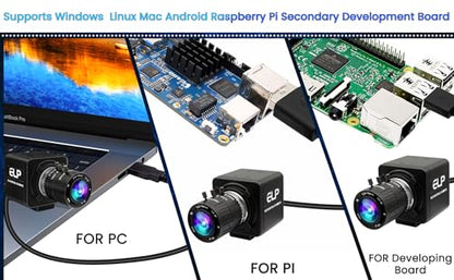 USB Camera 4K 12 Megapixels USB Webcam 1080P 120fps High Speed Golf Swing Cam with 3X Manual Optical Zoom Lens Close up PC Computer Plug and Play for Live Streaming Industrial Project Meeting