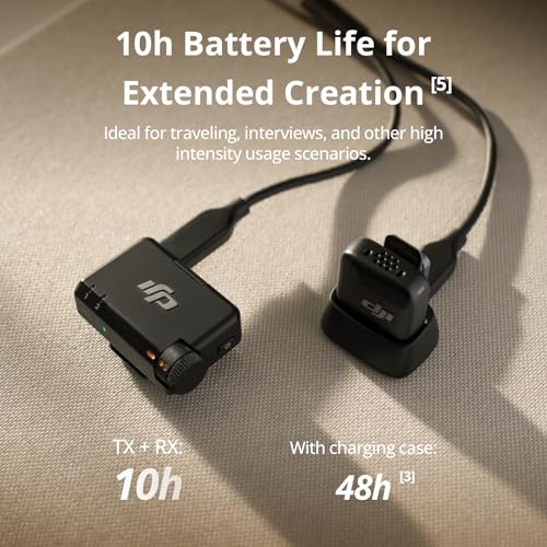 DJI Mic Mini (2 TX + 1 RX), Detail-Rich Audio, Wireless Lavalier Microphone for Camera/Android, 2-Person Vlog, Team Production - style: Mic Mini (2 TX + 1 RX)