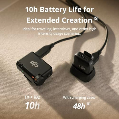 DJI Mic Mini (2 TX + 1 RX), Detail-Rich Audio, Wireless Lavalier Microphone for Camera/Android, 2-Person Vlog, Team Production - style: Mic Mini (2 TX + 1 RX)