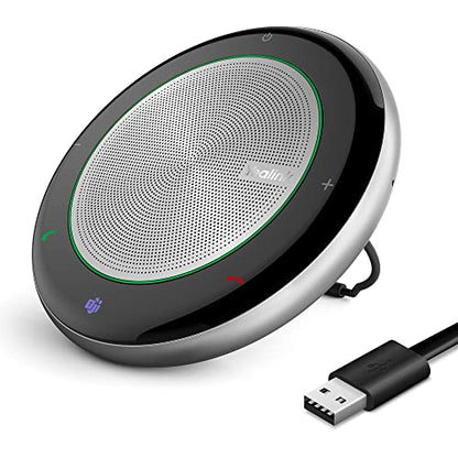 Yealink Bluetooth Speakerphone Conference Microphone Teams Certified CP700 USB Full Duplex Noise Reduction Algorithm Home Office 360° Voice Pickup (Package Without dongle) - color: CP700, size: Teams Certified