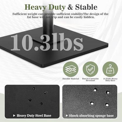 Square Backdrop Stand 6.5x10 ft, Adjustable Photo Backdrop Stand Kit, Heavy Duty Pipe and Drape Photography Background Support with Flat Metal Base for Wedding, Party, Video Studio, Birthday, Black - size: 10x6.5 ft