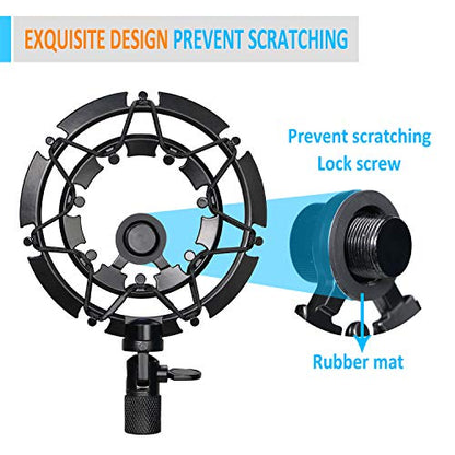 SM7B Shock Mount Reduces Vibration Noise Matching Mic Boom Arm Stand, Compatible for Shure SM7B Mic by YOUSHARES - color: Shock Mount for Shure SM7B