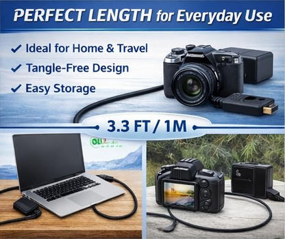 Master Cables Replacement USB Data Transfer and Charging Cable for Olympus Digital Cameras that Use USB Olympus Cable CB-USB5 / CB-USB6 / CB-USB8