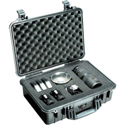 Pelican 1500 Case With Foam (Black) - color: Black, style: Single