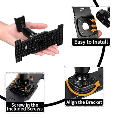 Dash Cam Mirror Mount, Rear View Mirror Dash Cam Mount Back Plate Panel Kit for 5.5" - 12" Rearview Mirror Dash Cams