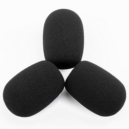 LEFXMOPHY BPHS1 Windscreen for Audio-Technica BPHS1 BPHS1-XF4 BPHS2 Microphone Pop filter Replacment Mic Foam Cover 3-Pack Wind Screen Case