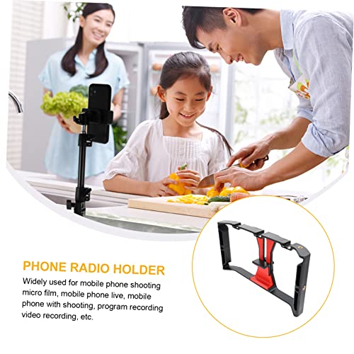 Veemoon Phone Stabilizer Grip Smartphone Video Rig for Filmmaking Vlogging and Live Streaming Compatible All Smartphones Includes Mounting Options for Led Light and Microphone