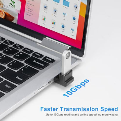 USB 3.1 Adapter 90 Degree (2 Pack), Up and Down Angle 90 Degree USB3.1 Type A Male to USB-A Female Adapter USB Coupler Adapters, Fast Charging Converter OTG (USB 3.1 Up Down) - style: 3.1USBm-USBf-3D