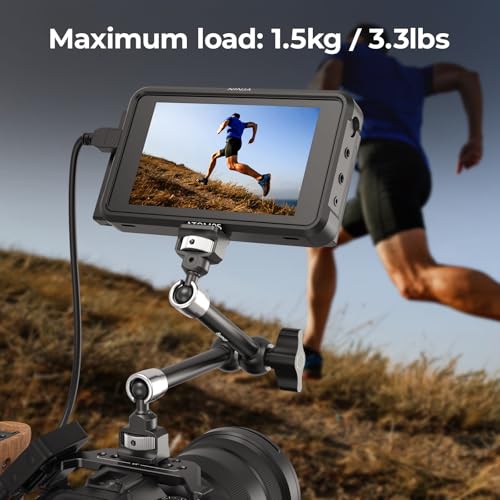SMALLRIG 11'' Magic Arm with 1/4"-20 Screws & Spring-Loaded Pins, 1.5kg Load Capacity, 360° Dual Ball Head, Non-Slip Design for Cameras/Lights/Monitors/Mics/Phones – 5309 - style: 1-Pack (Upgraded Version)