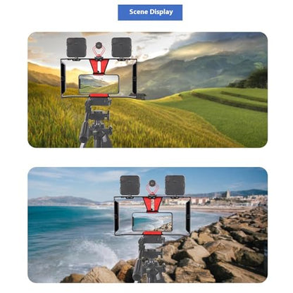 Filmmaking Case Smartphone Video Rigs Film Making Rigs Cage Handheld Stabilizer Handle Grip Tripod Holder for Phone Anti Shock Smartphone Stabilizer for Video