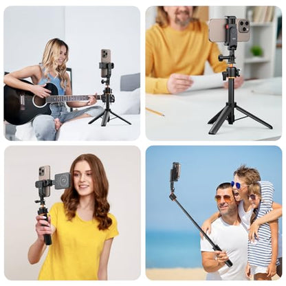 VRIG Phone Holder/Phone Mount for GoPro Adapter Hot Shoe Mount Adapter | Action Camera Phone Mount Adapter Attaching on DSLR Camera or Ring Light, for iPhone, Samsung, GoPro Hero 13, Mission 1 Pro